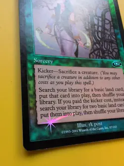 Primal Growth. Sorcery MTG Card. Planeshift.OLD VINTAGE FOIL - Image 5