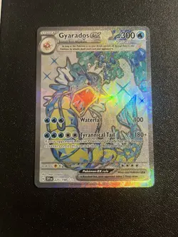 Gyarados ex 225/198 Scarlet & Violet Full Art Ultra Rare Holo Pokemon Card NM - Image 1