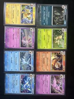 Prismatic Evolutions 8 Cosmos Promo Cards - Costco Mini Tin Promos Set Lot Holo - Image 1