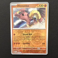 Pokemon TCG Hitmonlee Reverse Holo Scarlet & Violet Card 151 106/165 - Image 2