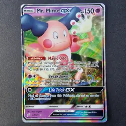 Mr Mime GX 67/181 - Sun Moon Team Up - Holo Ultra Rare Pokemon TCG Card English - Image 1