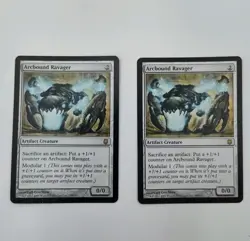 ✔🪄🦀SET OF 2 MTG Arcbound Ravager Darksteel 2004 MAGIC THE GATHERING 📸SEE📸 - Image 1