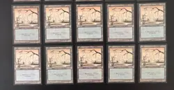 MTG 10X JAPANESE BLACK BORDERED SWAMP FBB MAGIC THE GATHERING BASIC LAND #A - Image 5