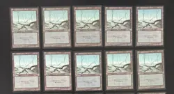 MTG 10X JAPANESE BLACK BORDERED SWAMP FBB MAGIC THE GATHERING BASIC LAND #B - Image 1