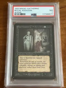 MTG 1993 ALPHA Royal Assassin PSA 7 NM Graded Magic The Gathering Rare HTF - Image 1