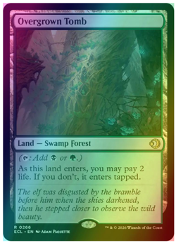 Overgrown Tomb - Foil Lorwyn Eclipsed MTG - Image 1