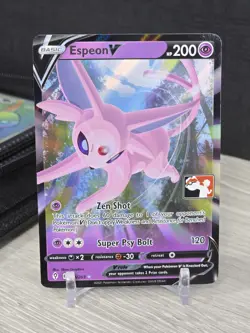 Pokemon Card TCG Espeon V 064/203 Ultra Rare Prize Pack Series 2021 Holo NM - Image 3