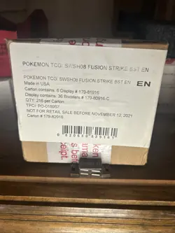 2021 Pokemon Fusion Strike Sealed Booster Box - Image 2