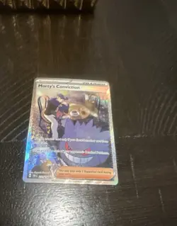 Pokemon TCG Morty's Conviction Trainer Card Holo Gold Star 211/162 NM/M - Image 5