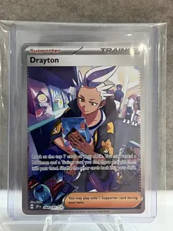 Drayton 244/191 SIR Special Illustration rare Pokemon Surging Sparks SV8 NM - Image 1