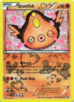 POKEMON Stunfisk #RC12/RC25 Holo Legendary Treasures: Radiant Collection NM - Image 1