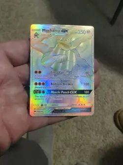 Pokemon TCG - Machamp GX - 154/147 - Burning Shadows - LP Secret Rare (2017) - Image 1
