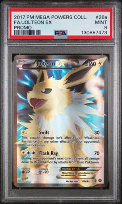 Jolteon Ex Pokemon Mega Powers Collection Promo 28a/83 PSA 9 - Image 1