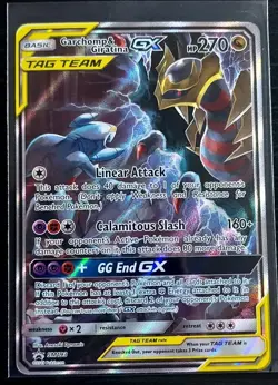 Pokemon Garchomp and Giratina GX SM193 Black Star Promo NM - Image 1