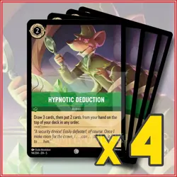Disney Lorcana: 2024 Hypnotic Deduction 94/204 x4 | Common - Image 1