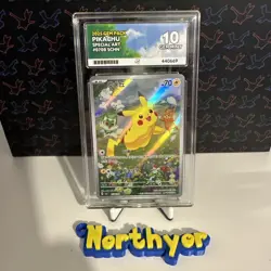 Pokemon Pikachu Card 218/Sv-p Summer Campaign Promo, Japanese Ace 10 Gem Mint - Image 1