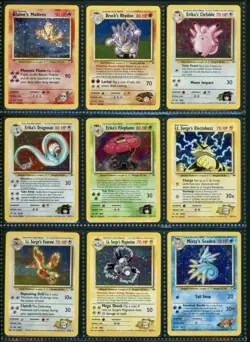 Complete Gym Heroes Set 132/132 Vintage Unlimited Pokemon Cards HOLO 2000 - Image 3