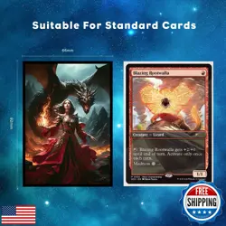 Hypttior 100ct Matte Art Card Sleeves - Feel My Wrath, Perfect for MTG, TCG C - Image 2