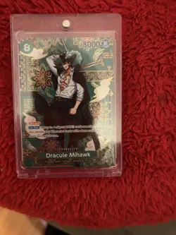 Bandai Dracule Mihawk Foil Blocker Character Card OP12-030 One Piece CCG 8000 - Image 2