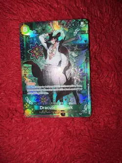Bandai Dracule Mihawk Foil Blocker Character Card OP12-030 One Piece CCG 8000 - Image 3