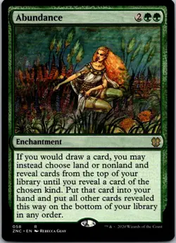 Abundance R Commander: Zendikar Rising 58 NM Normal - Image 1