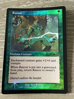 Rancor -- MTG Urza's Legacy FOIL MTG LP Magic: The Gathering - Image 1