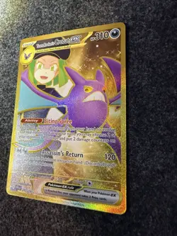 Pokemon Team Rocket's Crobat EX 242/182 Destined Rivals Holo Hyper Rare 310HP - Image 2