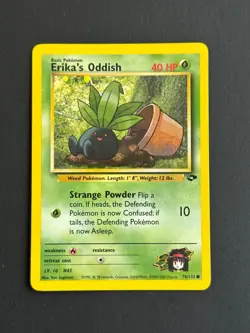 Carte Pokemon - Erika's Oddish 70/132 - Gym Challenge - Anglais - Image 1