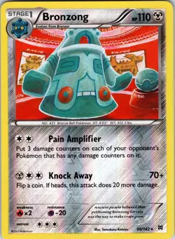 Bronzong 96/162 XY - BREAKthrough Pokemon TCG NM Reverse Holo - Image 1