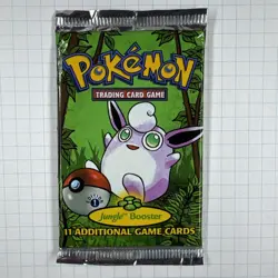 1999 Pokemon Jungle Booster 1st Edition Unopened Pack Sealed Gem Wigglytuff - Image 1