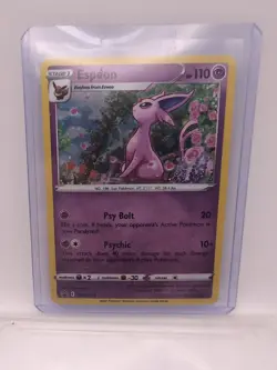 Espeon SWSH174 Black Star Promo - HEAVY COSMOS HOLO - Fusion Strike - NM - Image 1