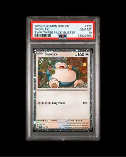 Pokemon SVP 122 - Black Star Promo Snorlax Cosmos Holo - PSA 10 - Image 1