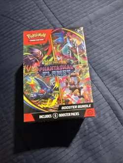 Pokemon TCG Mega Evolution Phantasmal Flames Booster Bundles New Sealed 6 Packs - Image 1