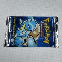 1999 Pokemon Base Set Booster Pack Gem Unopened Sealed Blastoise WOTC - Image 4