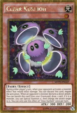 1x (NM) Clear Kuriboh - MVP1-ENG47 - Gold Rare - Unlimited Edition YuGiOh - Image 1