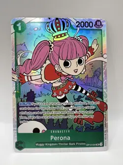 • Perona • OP12-034 SR Legacy Of The Master Holo Foil One Piece TCG Near Mint - Image 1