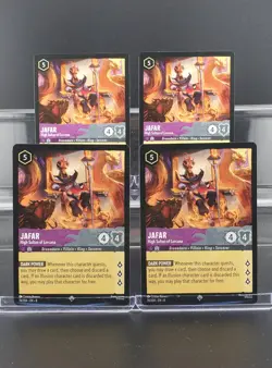 Disney Lorcana Jafar - High Sultan of Lorcana 74/204 Reign of Jafar Rare 4 Cards - Image 1