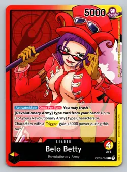 One Piece Card Game Belo Betty (002) - Awakening of the New Era NM A6 - Image 1
