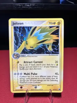 Pokemon TCG Jolteon Unseen Forces Holo Card 8/115 Rare LP - Image 1