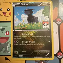 Pokemon Legendary Treasures Deino 97/113 League challenge 3rd place prize card - Image 1
