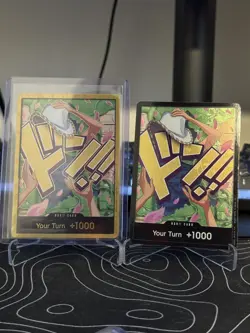 DON!! Card (Robin) (Gold) Premium Booster -The Best- Vol. 2 Foil W/ Base Bonus - Image 1