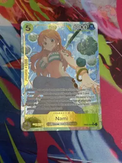 One Piece Card Game Nami SR Alt Art EB03-053 English NM Heroines Edition - Image 1