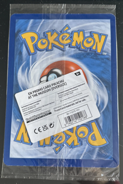 Pokemon TCG Promo Oversized Card - Pikachu at the Museum (Sealed) - Image 2
