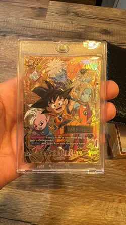 Dragon Ball Fusion World Card Game Son Goku Mini DA Serial FB04-012 English NM - Image 1