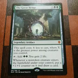 Mtg The Great Henge NM/M Throne of Eldraine Mythic Rare Magic Card - Image 1