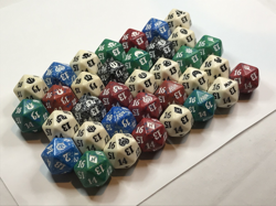 35 mtg Spindown Dice lot - all different - Game Dice d20 - Magic Dice - Image 2