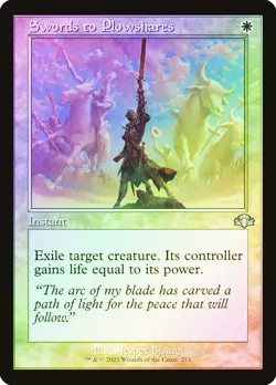 MTG FOIL Swords to Plowshares - Dominaria Remastered #275 - Image 1