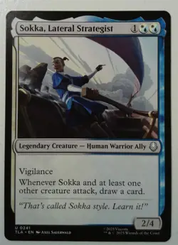 Sokka, Lateral Strategist *Uncommon* Magic MtG x1 Avatar: The Last Airbender - Image 1