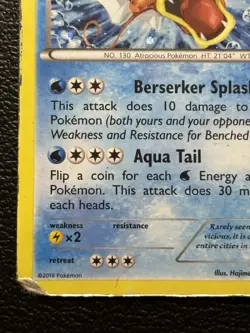 2016 Gyarados XY109 - Black Star Promo Shiny Holo Rare Pokemon TCG HP - Image 4