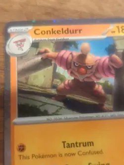 Conkeldurr Holo Pokemon Prize Pack Series 7 Promo Pokemon Card NM/LP Stamp - Image 3